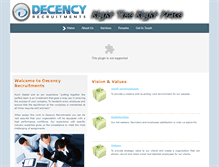 Tablet Screenshot of decency-rec.com